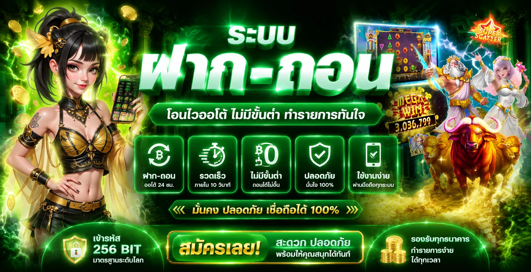 ห้องคาสิโนสดบาคาร่าและรูเล็ตบน CHECK24M